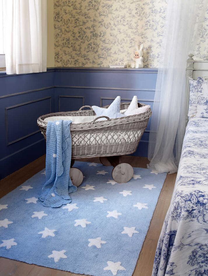 Lorena Canals ALFOMBRA LAVABLE STARS BLUE