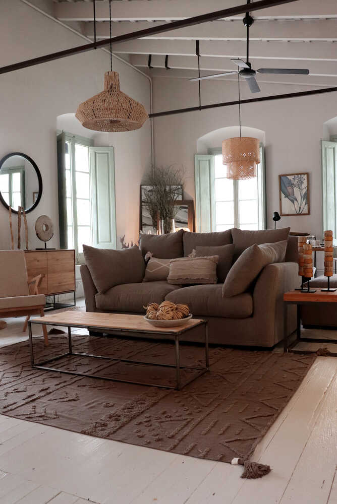 Lorena Canals ALFOMBRA LAVABLE TRIBU SOIL BROWN