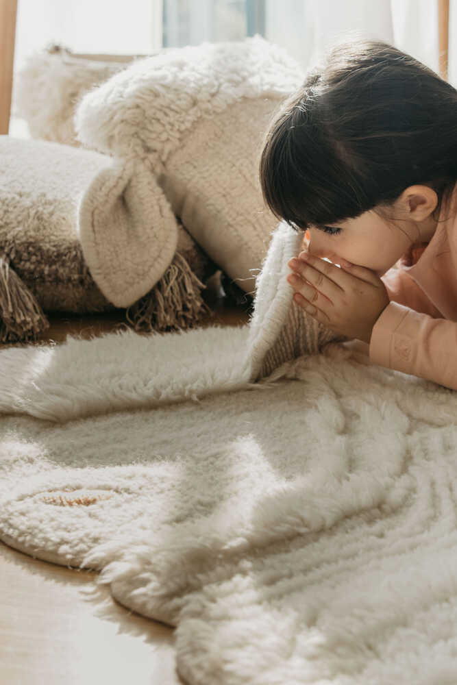 Lorena Canals ALFOMBRA WOOLABLE PINK NOSE SHEEP