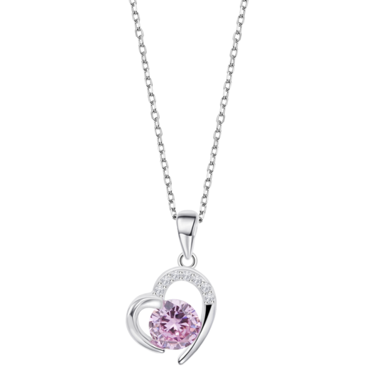 lotus COLLAR CORAZÓN LOTUS SILVER COLORS LP3106-1/2 PLATA MUJER