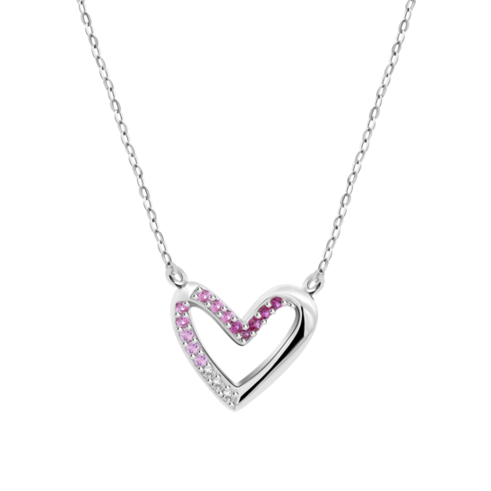 lotus COLLAR CORAZÓN LOTUS SILVER COLORS LP3719-1/1 PLATA MUJER