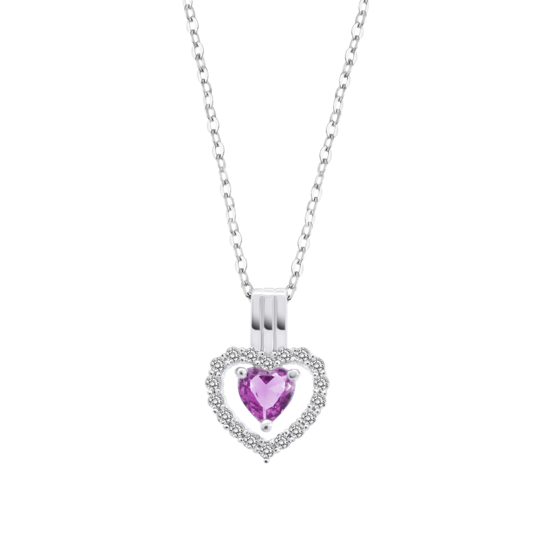 lotus COLLAR CORAZON LOTUS SILVER LP3555-1/2 PLATA MUJER