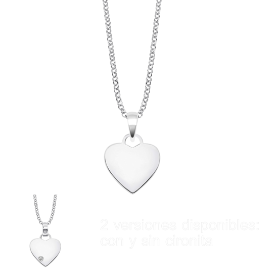 lotus COLLAR CORAZÓN LOTUS SILVER MYSTIC LP1715-1/1 PLATA MUJER