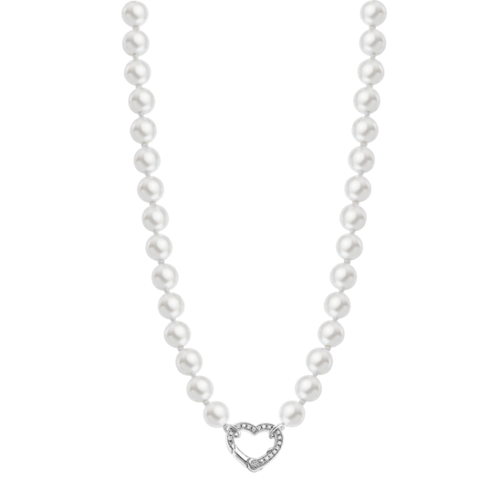 lotus COLLAR CORAZÓN LOTUS SILVER PEARLS LP3535-1/1 PLATA MUJER