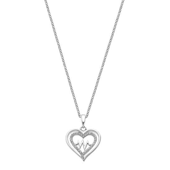 lotus COLLAR CORAZÓN LOTUS SILVER PURE ESSENTIAL LP3043-1/1 PLATA MUJER