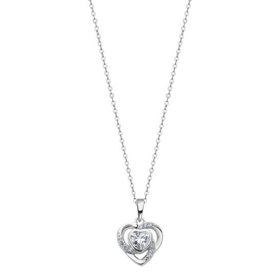 lotus COLLAR CORAZÓN LOTUS SILVER PURE ESSENTIAL LP3055-1/1 PLATA MUJER