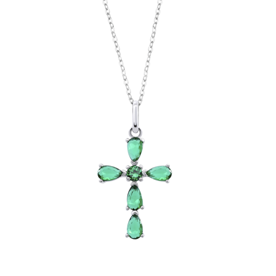 lotus COLLAR CRUZ LOTUS SILVER SINFOS LP3558-1/2 PLATA MUJER