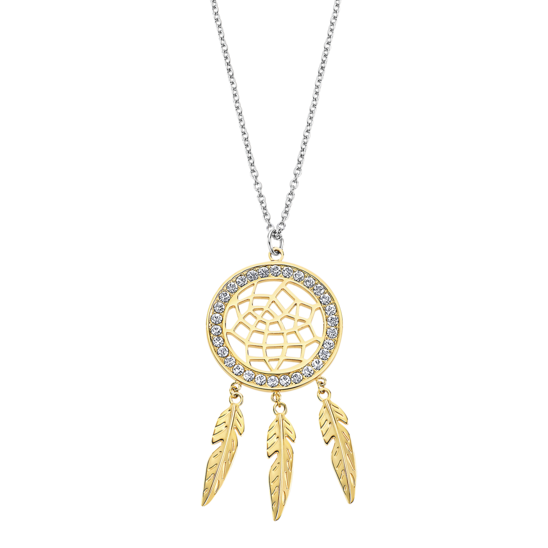 lotus COLLAR CRUZ LOTUS STYLE LS2184-1/2 ACERO MUJER