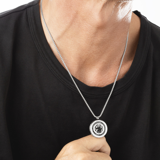 Lotus COLLAR FANTASÍA LOTUS STYLE MEN IN BLACK LS2368-1/1 ACERO INOXIDABLE 316L HOMBRE