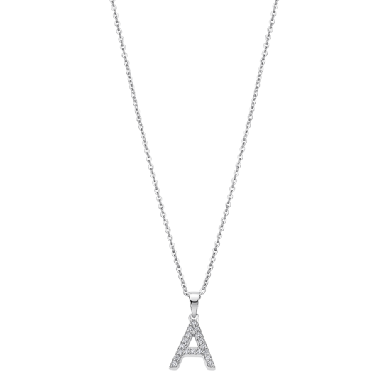 lotus COLLAR LETRA A LOTUS SILVER TRENDY LP1958-1/A PLATA MUJER