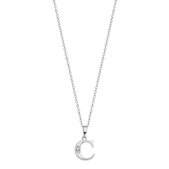 lotus COLLAR LETRA C LOTUS SILVER TRENDY LP3054-1/C PLATA MUJER