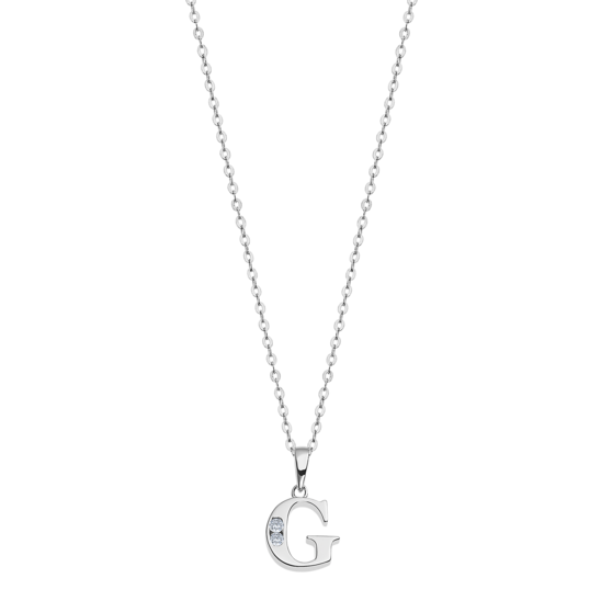 lotus COLLAR LETRA G LOTUS SILVER TRENDY LP3054-1/G PLATA MUJER