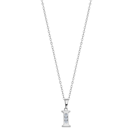 lotus COLLAR LETRA I LOTUS SILVER TRENDY LP3054-1/I PLATA MUJER