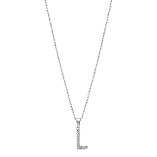 lotus COLLAR LETRA L LOTUS SILVER TRENDY LP1958-1/L PLATA MUJER