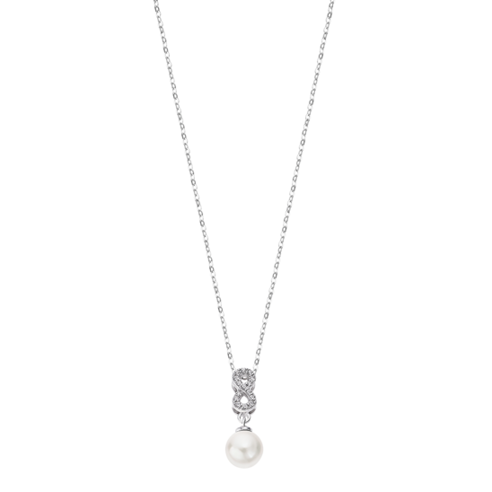 lotus COLLAR LOTUS SILVER PEARLS LP3479-1/1 PLATA MUJER