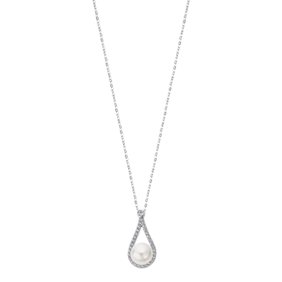 lotus COLLAR LOTUS SILVER PEARLS LP3481-1/1 PLATA MUJER
