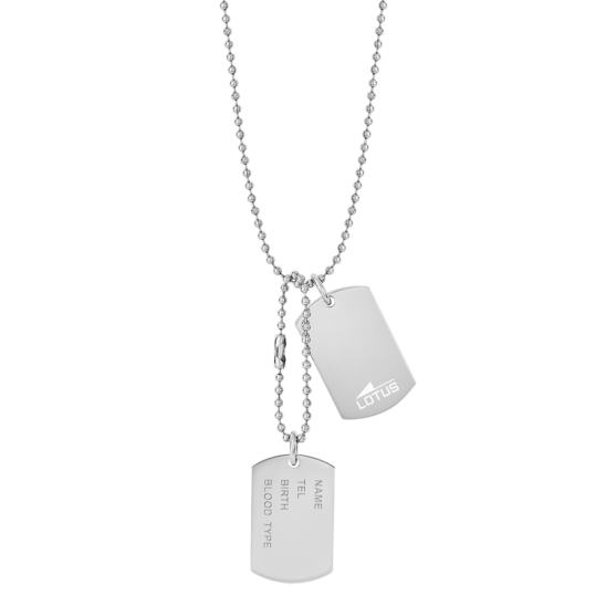 lotus COLLAR PLACA MILITAR LOTUS STYLE URBAN MAN LS2139-1/1 ACERO HOMBRE