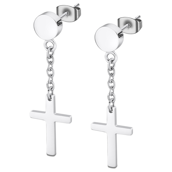 lotus PENDIENTES CRUZ LOTUS STYLE LS2175-4/1 ACERO INOXIDABLE 316L HOMBRE