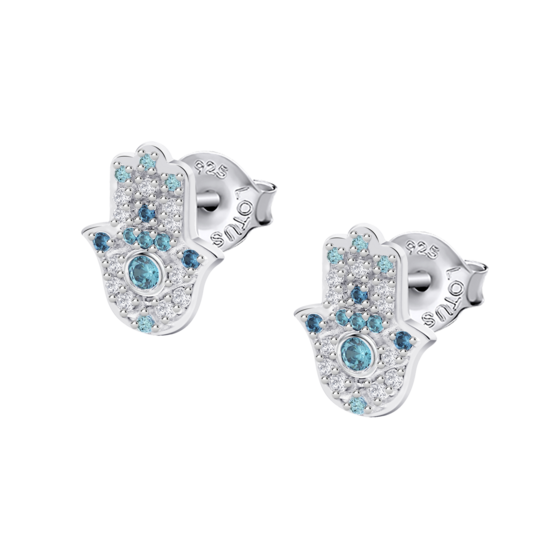 lotus PENDIENTES MANO DE FÁTIMA LOTUS SILVER RAINBOW LP1989-4/4 PLATA MUJER