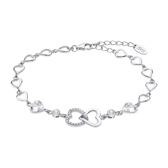 lotus PULSERA CORAZONES LOTUS SILVER TRENDY LP3093-2/1 PLATA MUJER