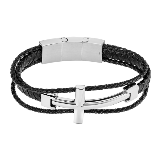 lotus PULSERA CRUZ LOTUS STYLE MEN IN BLACK LS2379-2/1 ACERO INOXIDABLE 316L HOMBRE