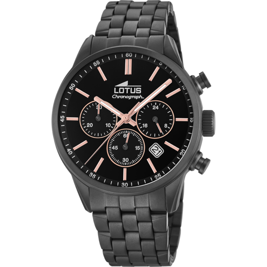 lotus RELOJ DE HOMBRE LOTUS CHRONO CON ESFERA NEGRA 18668/2