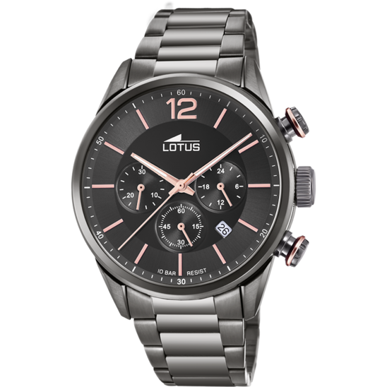 lotus RELOJ DE HOMBRE LOTUS CHRONO CON ESFERA NEGRA 18686/2