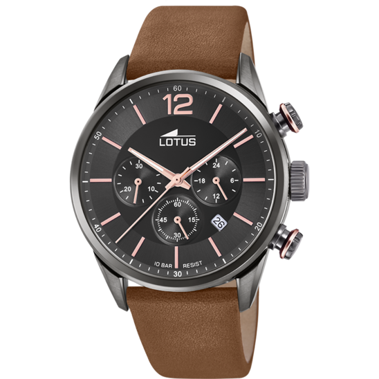 lotus RELOJ DE HOMBRE LOTUS CHRONO CON ESFERA NEGRA 18687/2