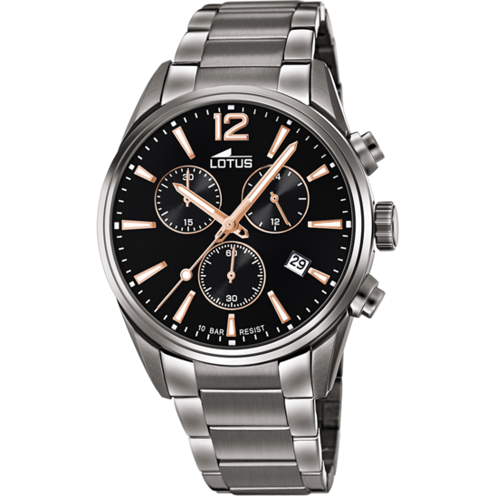 lotus RELOJ DE HOMBRE LOTUS CHRONO CON ESFERA NEGRA 18682/2