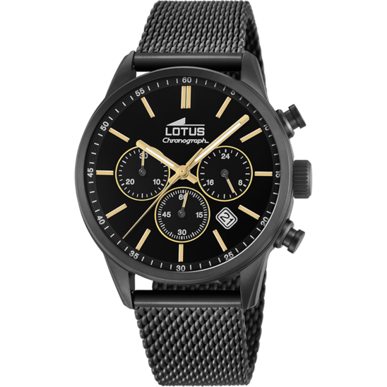 lotus RELOJ DE HOMBRE LOTUS CHRONO CON ESFERA NEGRA 18700/2