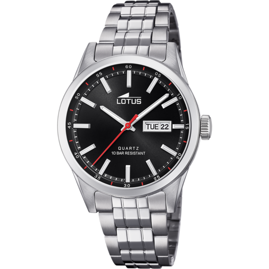 lotus RELOJ DE HOMBRE LOTUS CLASSIC STEEL CON ESFERA NEGRA 18670/4