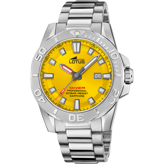 lotus RELOJ DE HOMBRE LOTUS DIVER CON ESFERA AMARILLA 18926/1