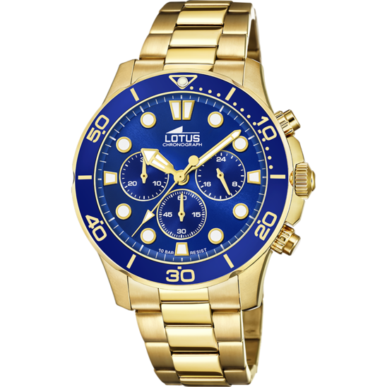lotus RELOJ DE HOMBRE LOTUS EXCELLENT CON ESFERA AZUL 18758/1