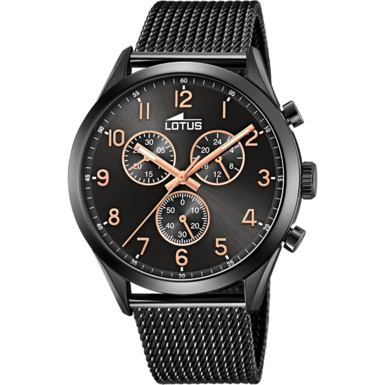 lotus RELOJ DE HOMBRE LOTUS MINIMALIST CON ESFERA NEGRA 18639/1