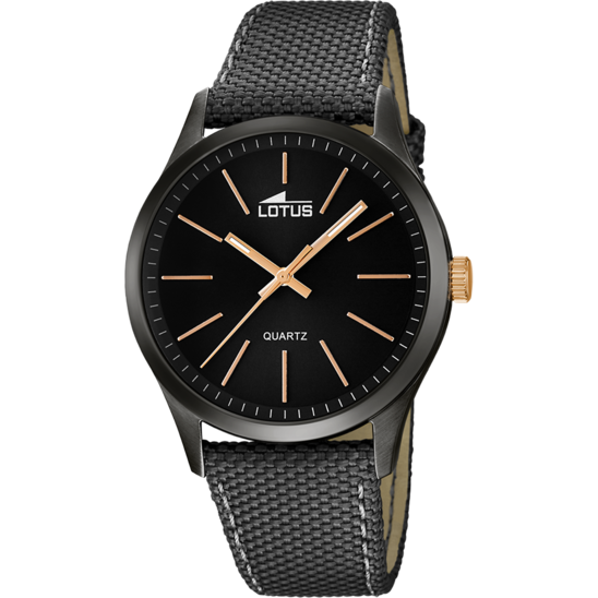 lotus RELOJ DE HOMBRE LOTUS MINIMALIST CON ESFERA NEGRA 18165/2