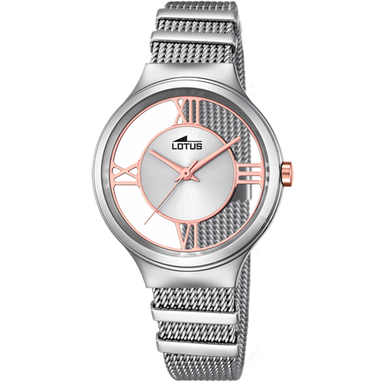 lotus RELOJ LOTUS 18331/1 BLANCO CORREA DE ACERO INOXIDABLE 316L MUJER