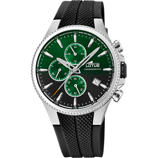 lotus RELOJ LOTUS 18621/A VERDE CORREA DE CAUCHO HOMBRE