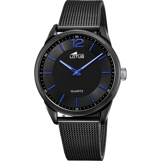 lotus RELOJ LOTUS 18736/A NEGRO CORREA DE ACERO INOXIDABLE 316L HOMBRE