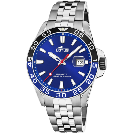 lotus RELOJ LOTUS 18766/1 AZUL CORREA DE ACERO INOXIDABLE 316L HOMBRE
