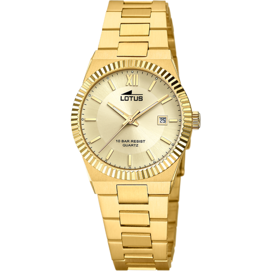 lotus RELOJ LOTUS 18840/5 BEIGE CORREA DE ACERO INOXIDABLE 316L MUJER