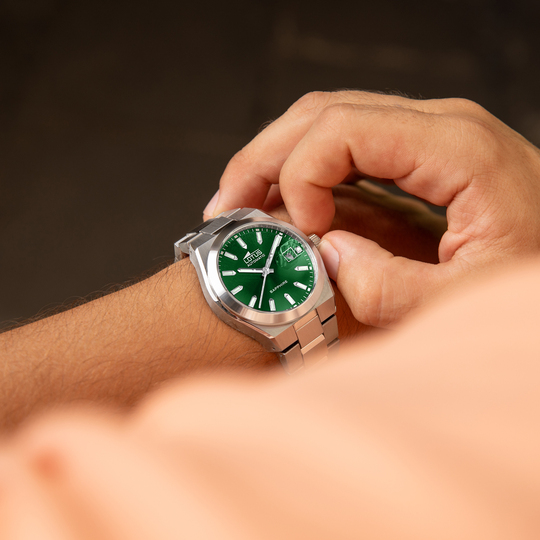 Lotus RELOJ LOTUS AUTOMATIC 18996/3 VERDE CORREA DE ACERO INOXIDABLE 316L HOMBRE
