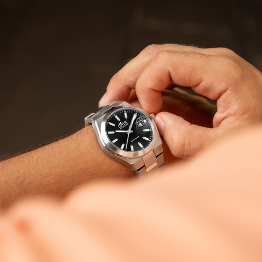 Lotus RELOJ LOTUS AUTOMATIC 18996/5 NEGRO CORREA DE ACERO INOXIDABLE 316L HOMBRE