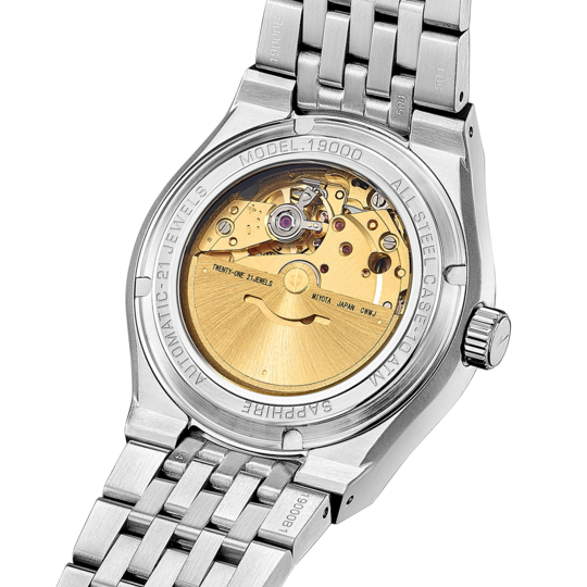 Lotus RELOJ LOTUS AUTOMATIC 19000/5 NEGRO CORREA DE ACERO INOXIDABLE 316L HOMBRE