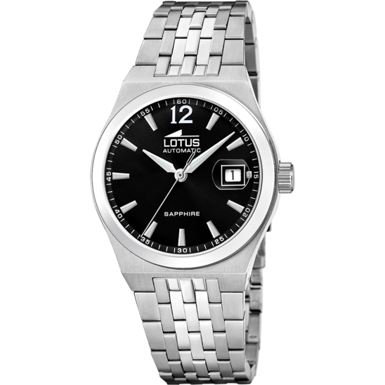 lotus RELOJ LOTUS AUTOMATIC 19000/5 NEGRO CORREA DE ACERO INOXIDABLE 316L HOMBRE