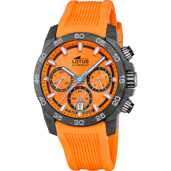 lotus RELOJ LOTUS CHRONO 18974/6 NARANJA CORREA DE CAUCHO HOMBRE