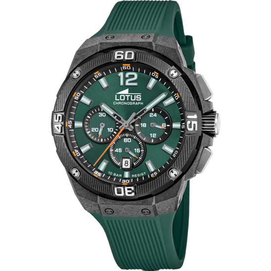 lotus RELOJ LOTUS CHRONO 18975/2 VERDE CORREA DE CAUCHO HOMBRE
