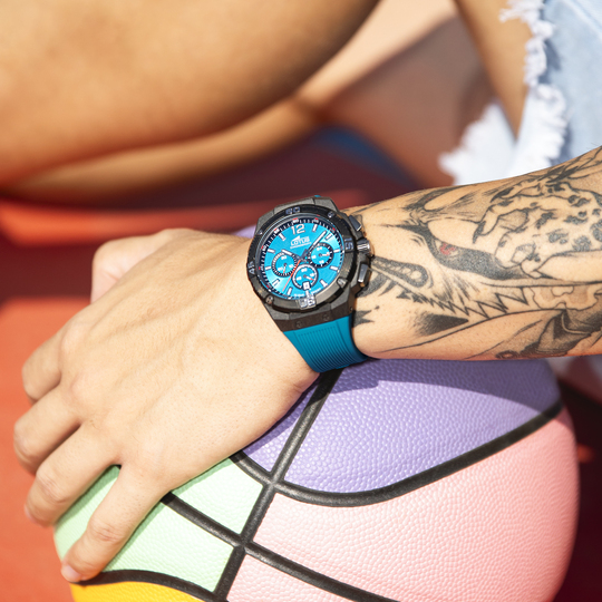 Lotus RELOJ LOTUS CHRONO 18975/6 AZUL CORREA DE CAUCHO HOMBRE