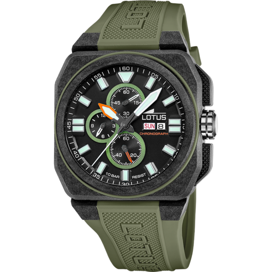 lotus RELOJ LOTUS CHRONO 18976/1 NEGRO CORREA DE CAUCHO HOMBRE