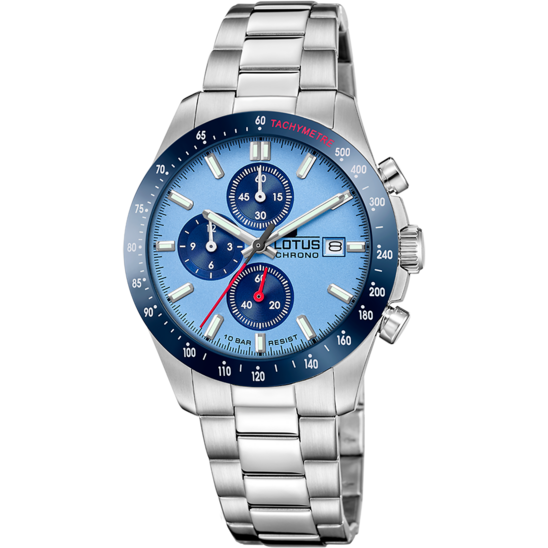 lotus RELOJ LOTUS CHRONO 18994/2 AZUL CORREA DE ACERO INOXIDABLE 316L HOMBRE