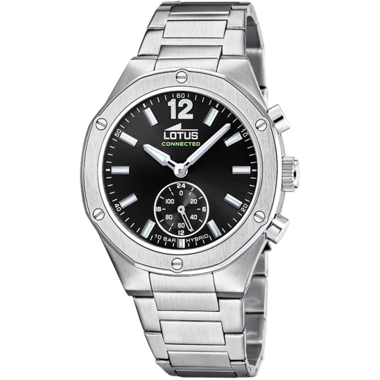 lotus RELOJ LOTUS CONNECTED 18971/6 NEGRO CORREA DE ACERO INOXIDABLE 316L MUJER
